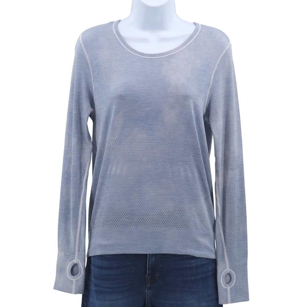 NOT FOR SALE Relaxed Long Sleeve Top Blue Size Small